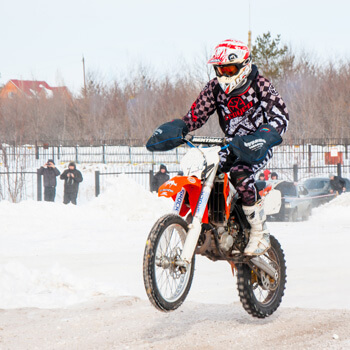 Person riding dirtbike